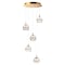 Et2 Swank 5-Light 15" Wide Natural Aged Brass Pendant Light E24595-93NAB - alternate 1